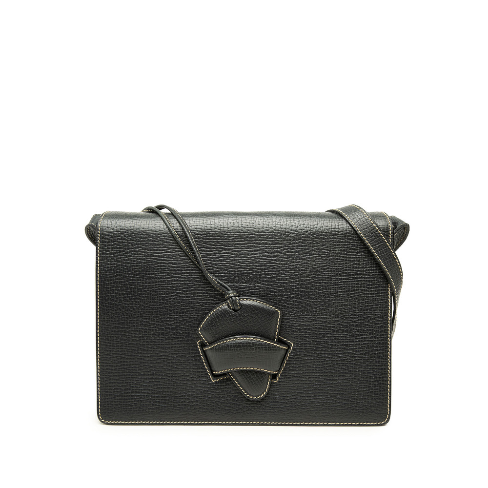 Pre-Loved LOEWE Medium Leather Barcelona Crossbody